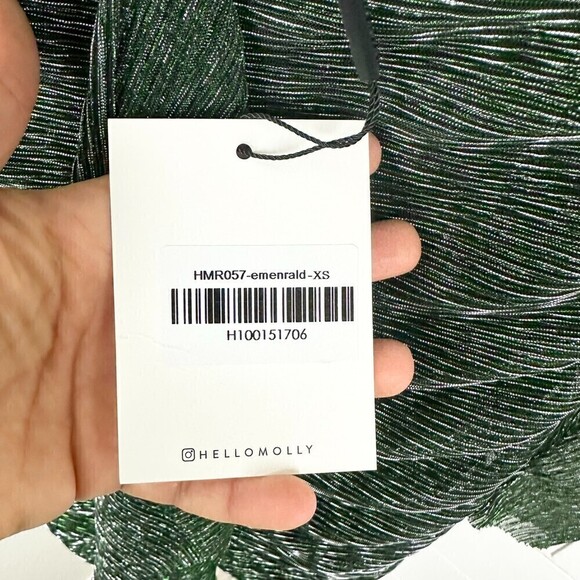 Hello Molly Dance Show Dress Emerald Green Mini Bodycon ASO NWT Size XS - Picture 15 of 16